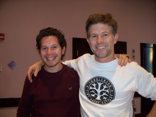 alex-pino-and-jay-shafer Alex Pino and Jay Shafer at a Tumbleweed Tiny House Workshop