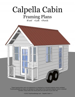 House Plans  Sale on Tiny House Cabin On Wheels Weekend Sale On Tiny House Design Plans