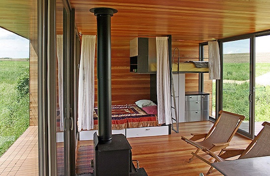 Bedroom and Loft inside weeHouse