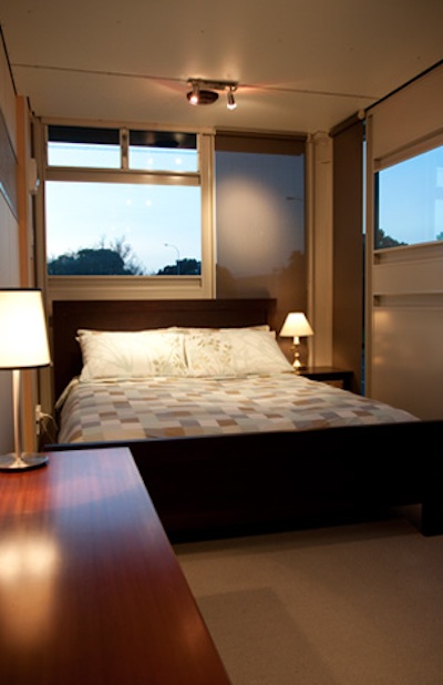 modern-shipping-container-home-4 Bedroom in the modern shipping container house