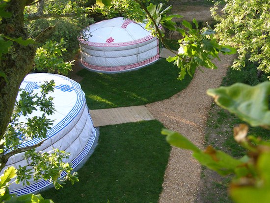 mongolian-yurt-village-2 Sky view of Mongolian yurt village