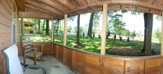 Porch at Small Cabin at Lake Cumberland