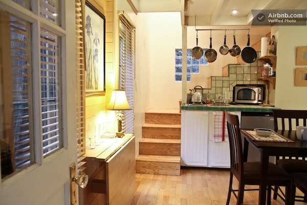 Tiny Cabin with Upstairs Balcony