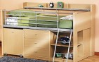 small-space-furniture-01 Small Space Furniture - Loft Bed with Storage and Desk Functionality