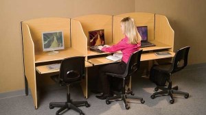 study-carrels-for-small-coworkspaces Study Carrels for Coworkspaces, Libraries, Internet Cafes, Learning Centers and More