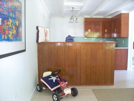 View from front door - small apartment studio