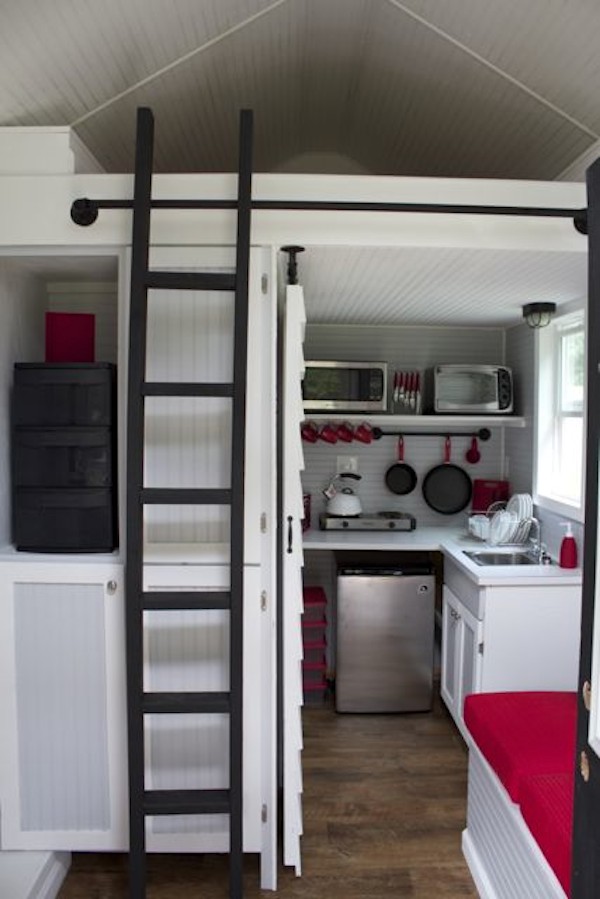 tiny house on wheels living space kitchen   Tennessee Tiny Homes