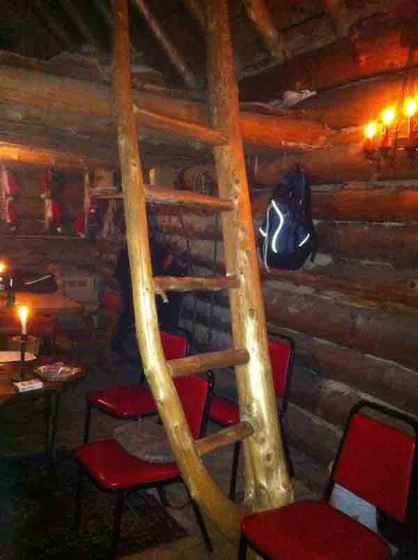 tiny-log-cabin-from-mark-3 Tiny Log Cabin from Mark Ladder to Sleeping Loft