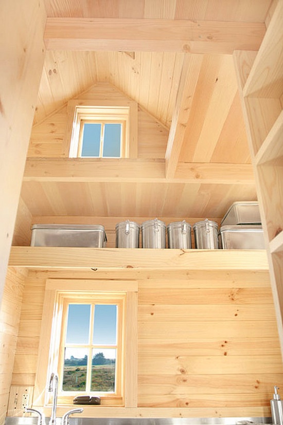Tiny House Storage and Shelves in the Weebee