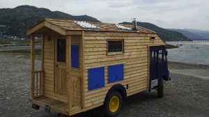 Wooden House-truck from 1954 Army Firetruck