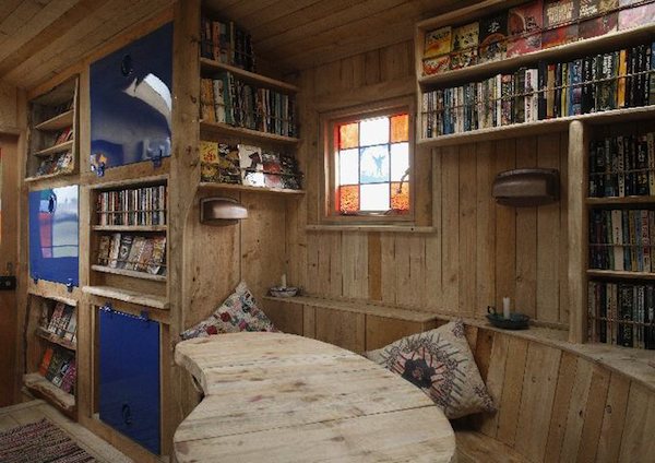 wooden-house-truck-1954-army-firetruck-03 wooden house truck 1954 army firetruck 03 Tiny House Built on a 1954 Goddess Firetruck: Self Sufficient Wooden House Truck